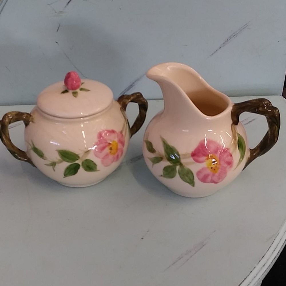 Creamer and Sugar Bowl Franciscan